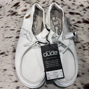 Hey Dude White Casual Shoes